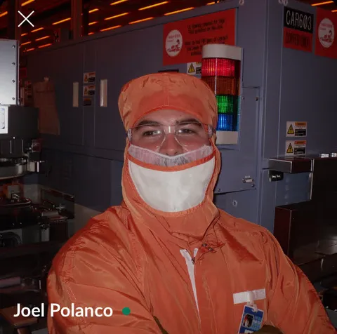 Joel Polanco as a semiconductor fab process engineer